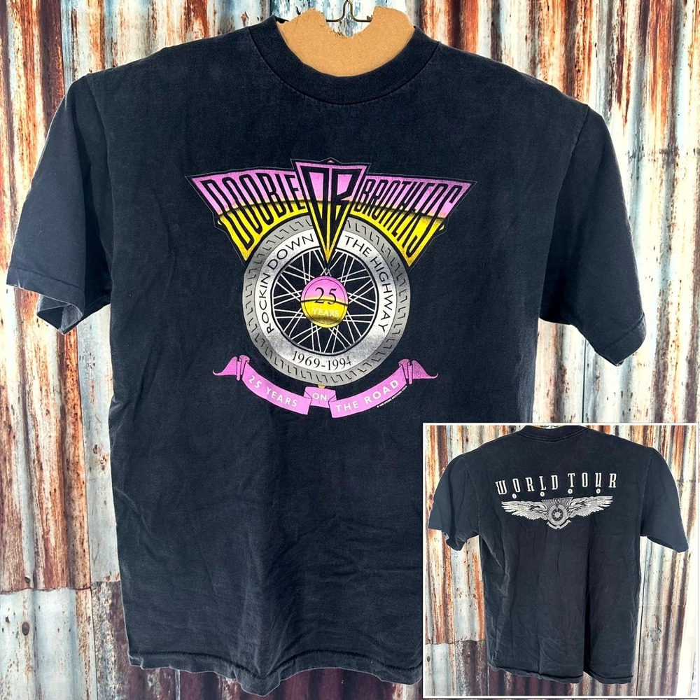Vintage 1994 Doobie Brothers 25th Ann Tour XL Single Stitch All Sport Pro Weight